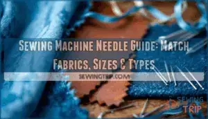 sewing machine needle guide for fabrics