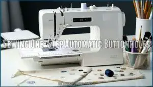 sewing one-step automatic buttonholes