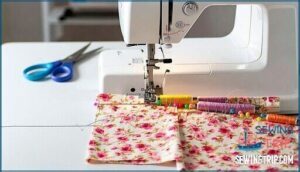 sewing side seams and finishing edges