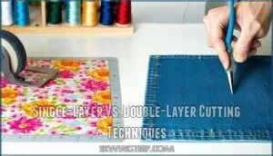 single-layer vs. double-layer cutting techniques