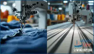 single needle vs. double needle models