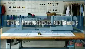 sizing, measurements, and grading