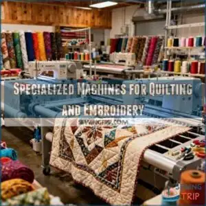 specialized machines for quilting and embroidery