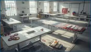 specialized tables for different machines