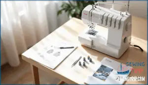 step 1: setting up the serger