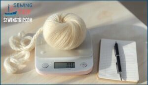 step 2: record the weight of the dry item