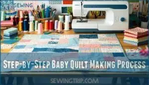 step-by-step baby quilt making process