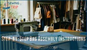 step-by-step bag assembly instructions