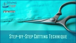 step-by-step cutting technique