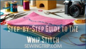 step-by-step guide to the whip stitch