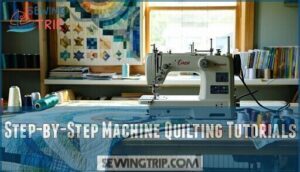 step-by-step machine quilting tutorials