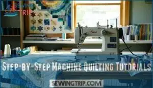 step-by-step machine quilting tutorials