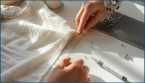 step-by-step mitered corner construction