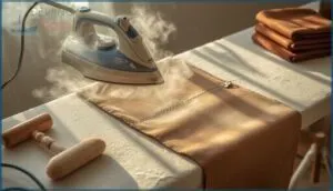 step-by-step seam pressing