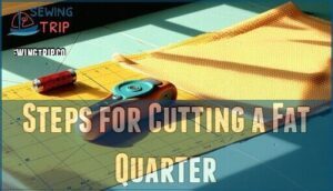 steps for cutting a fat quarter
