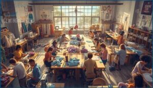 support sewing lab