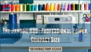 the janome hd9—professional power, compact size
