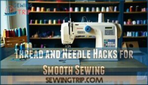 thread and needle hacks for smooth sewing