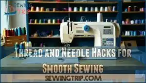 thread and needle hacks for smooth sewing