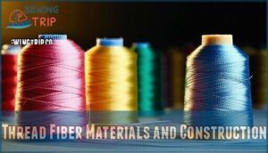 thread fiber materials and construction