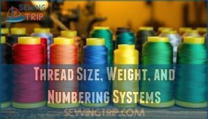 thread size, weight, and numbering systems