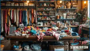 thrift stores, remnants, and bulk buys