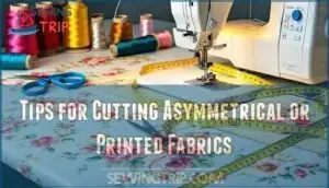 tips for cutting asymmetrical or printed fabrics