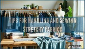 tips for handling and sewing stretchy fabrics