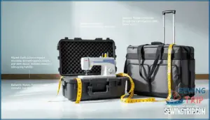 travel-friendly sewing machine cases