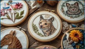 trending embroidery hoop techniques