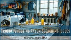 troubleshooting rayon bleaching issues