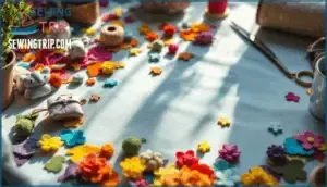 upcycling felt scraps into small projects