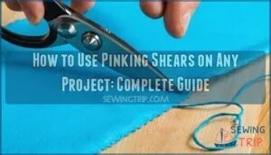 use pinking shears on project