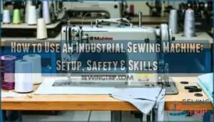 using an industrial sewing machine
