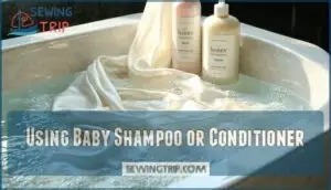using baby shampoo or conditioner