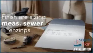 using finished garment measurements