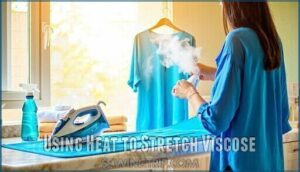 using heat to stretch viscose