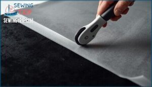 using rotary cutters and tissue paper