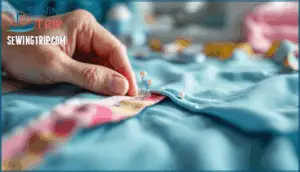 using stay stitching and basting