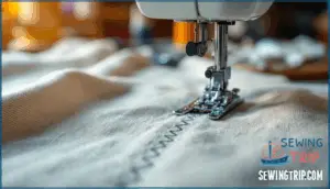 using zigzag stitch or overlock stitch