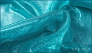 valentina nylon metallic tissue lame fabric turquoise valentina nylon metallic tissue lame fabric turquoise