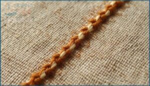 varying stitch length, width, and tension