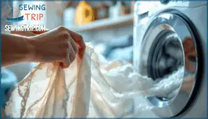 washing items with fabric glue