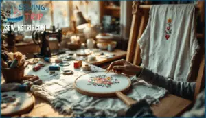 what are the main types of embroidery