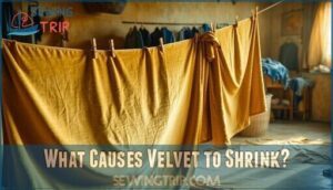 what causes velvet to shrink