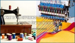 what is the difference between a serger and a regular sewing machine