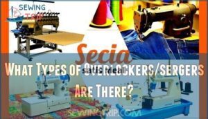 what types of overlockers/sergers are there