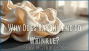 why does rayon tend to wrinkle