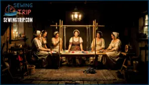 women's roles in colonial textile work