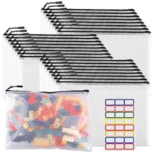 24pcs Large Mesh Zipper Pouch B0C7KSRM3G